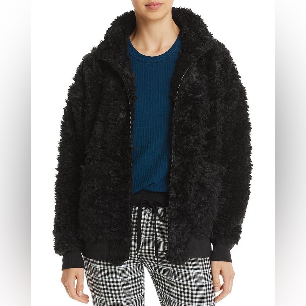 PJ Salvage Jewel Night fuzzy Sherpa jacket
